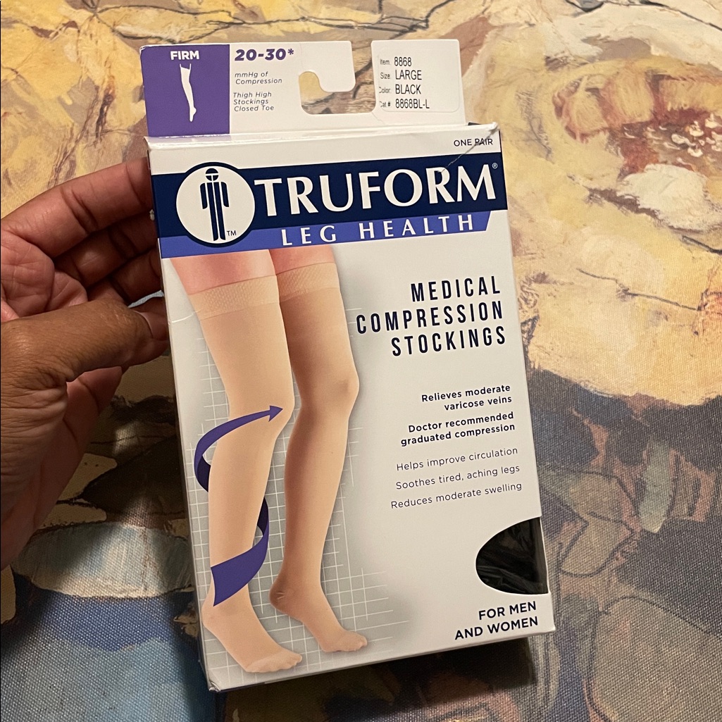 Unisex Medical Compression Thigh High Stockings